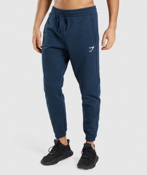 Men's Gymshark Essential Jogger Navy | CA 80D361